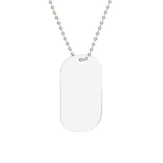 Collana tag con stampa