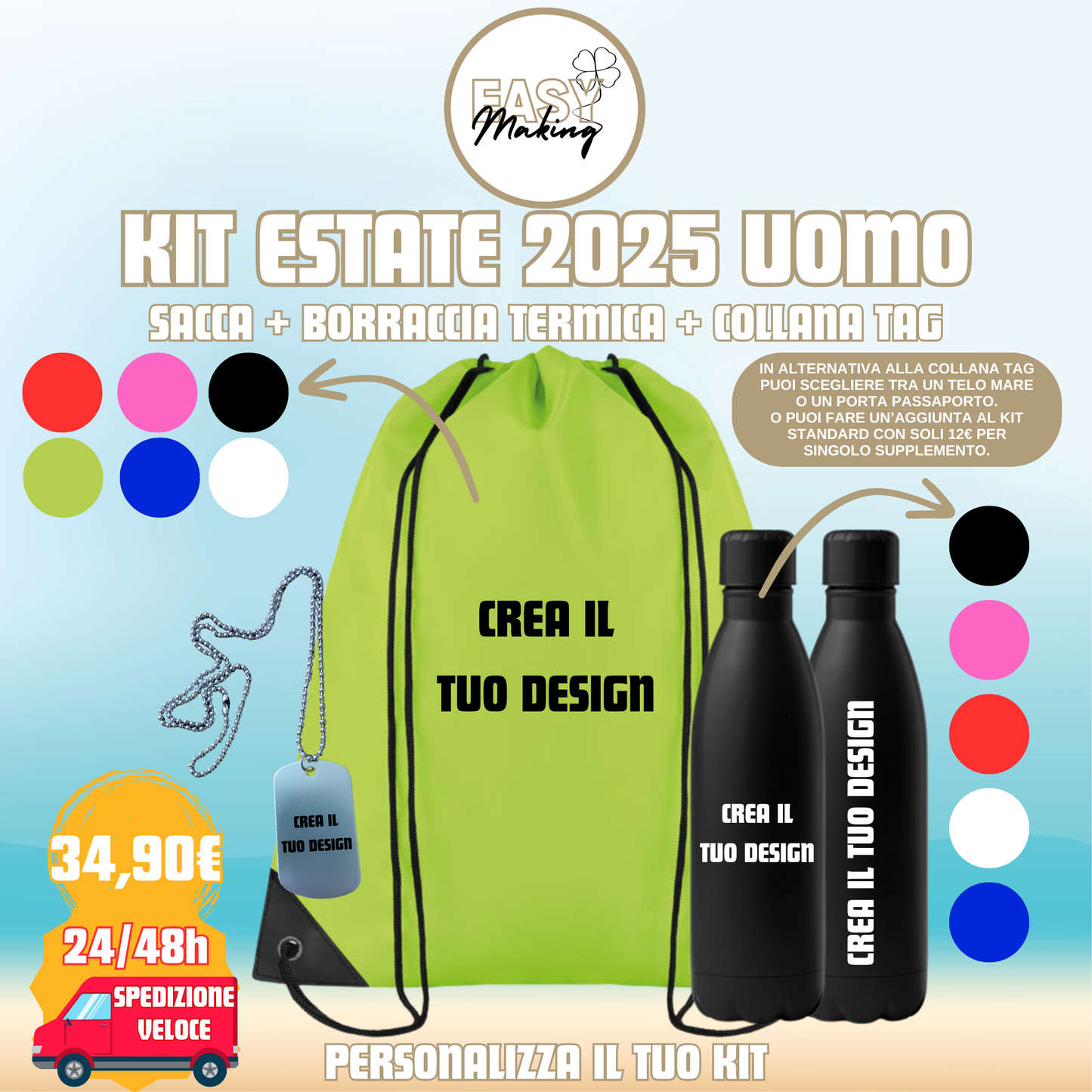 Kit Estate 2025 Per Lui